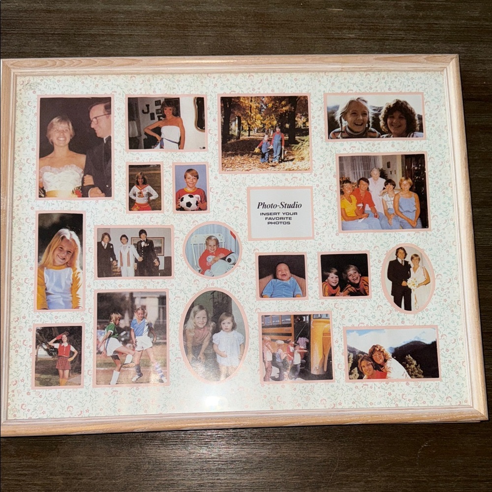 Vintage Floral Studio Insert picture Frame